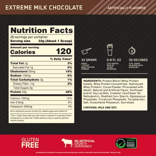 Gold Standard 100% Whey - Extreme Milk Chocolate
